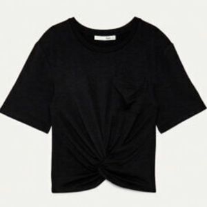 aritzia black knot shirt